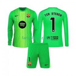 Koszulka FC Barcelona Ter Stegen 1 Bramkarska 2025-2026 Domowa Długie Rękawy ,Dziecięca