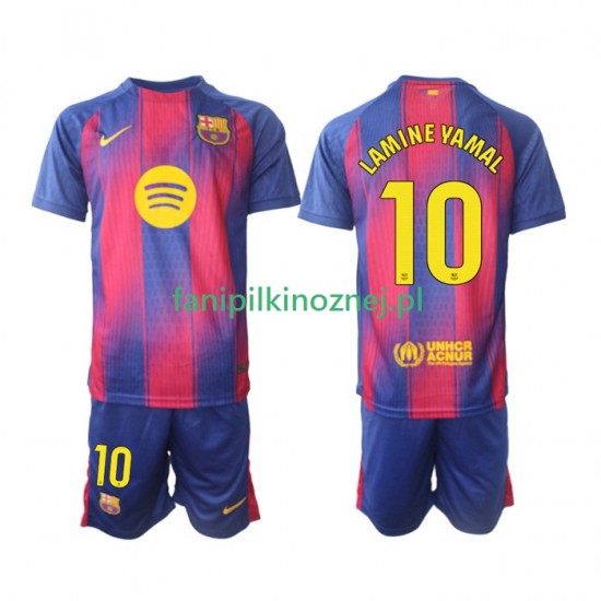 Koszulka FC Barcelona Lamine Yamal 10 2025-2026 Domowa Krótkie Rękawy ,Dziecięca