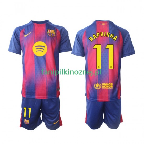 Koszulka FC Barcelona Raphinha 11 2025-2026 Domowa Krótkie Rękawy ,Dziecięca
