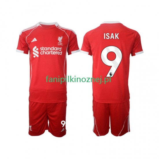 Koszulka Liverpool ISAK 9 2025-2026 Domowa Krótkie Rękawy ,Dziecięca