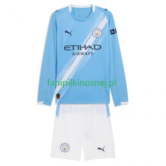 Koszulka Manchester City 2025-2026 Domowa Długie Rękawy ,Dziecięca