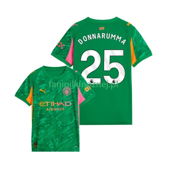 Koszulka Manchester City Gianluigi Donnarumma 25 Bramkarska 2025-2026 Domowa Krótkie Rękawy ,Męska
