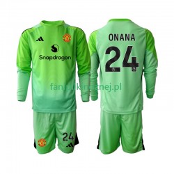 Koszulka Manchester United Andre Onana 24 Bramkarska 2025-2026 Czwarty Długie Rękawy ,Dziecięca