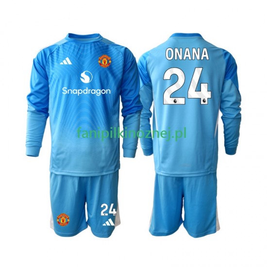 Koszulka Manchester United Andre Onana 24 Bramkarska 2025-2026 Domowa Długie Rękawy ,Dziecięca