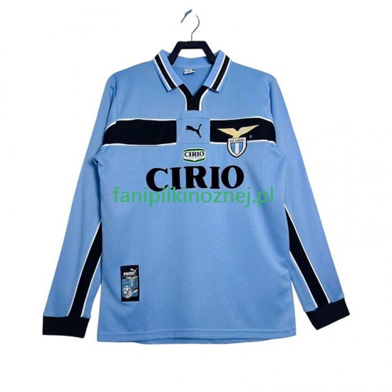 Koszulka SS Lazio Retro 1998 1999 Domowa Długie Rękawy ,Męska
