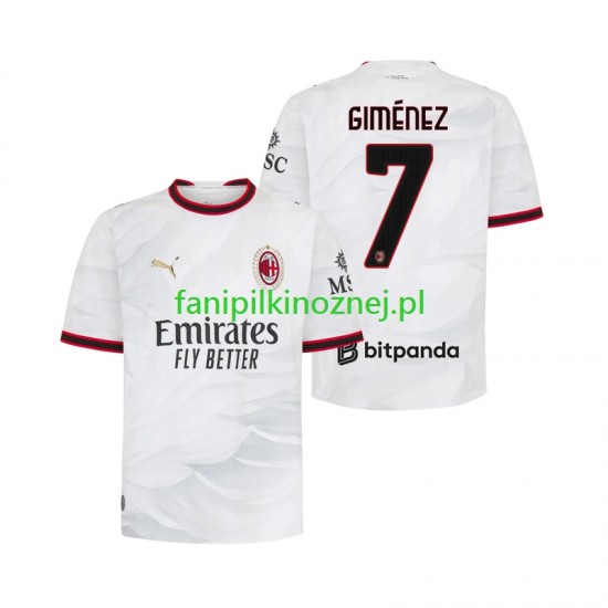 Koszulka AC Milan Gimenez 7 2026-2027 Wyjazdowa Krótkie Rękawy ,Męska Koszulka AC Milan Gimenez 7 2026-2027 Wyjazdowa Krótkie Rękawy ,Męska