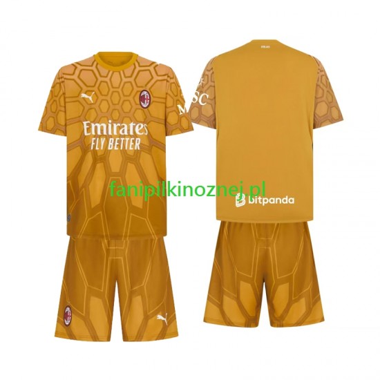 Koszulka AC Milan Bramkarska 2026-2027 Domowa Krótkie Rękawy ,Dziecięca