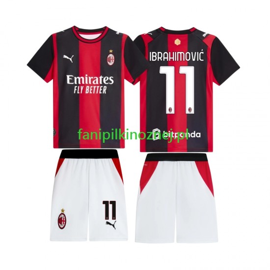 Koszulka AC Milan Ibrahimovic 11 2026-2027 Domowa Krótkie Rękawy ,Dziecięca Koszulka AC Milan Ibrahimovic 11 2026-2027 Domowa Krótkie Rękawy ,Dziecięca