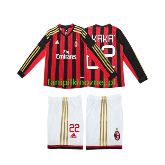Koszulka AC Milan Kaka 22 2013 2014 Retro Domowa Długie Rękawy ,Dziecięca