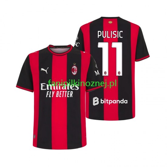 Koszulka AC Milan Pulisic 11 2026-2027 Domowa Krótkie Rękawy ,Męska Koszulka AC Milan Pulisic 11 2026-2027 Domowa Krótkie Rękawy ,Męska