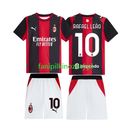 Koszulka AC Milan Rafael Leao 10 2026-2027 Domowa Krótkie Rękawy ,Dziecięca Koszulka AC Milan Rafael Leao 10 2026-2027 Domowa Krótkie Rękawy ,Dziecięca