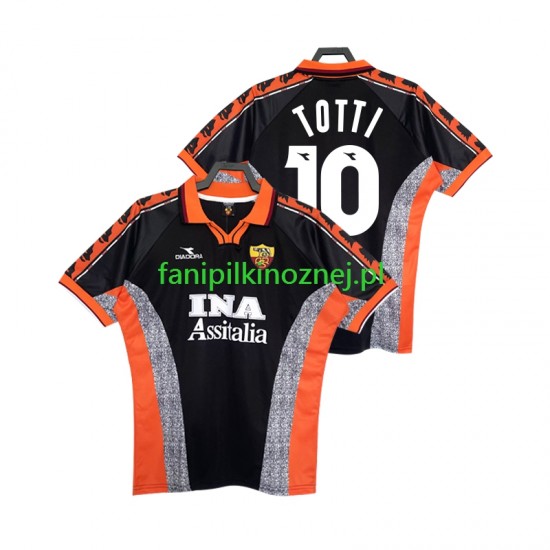 Koszulka AS Roma Totti 10 Retro 1998 1999 Trzeci Krótkie Rękawy ,Męska Koszulka AS Roma Totti 10 Retro 1998 1999 Trzeci Krótkie Rękawy ,Męska