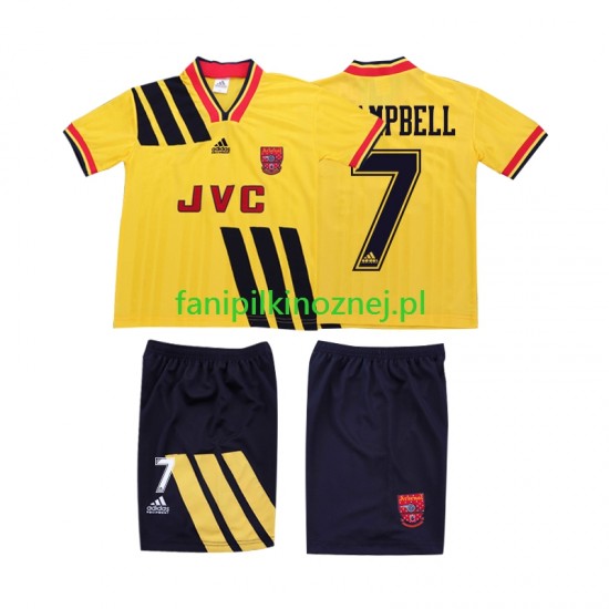 Koszulka Arsenal CAMPBELL 7 1993 Retro 1994 Wyjazdowa Krótkie Rękawy ,Dziecięca