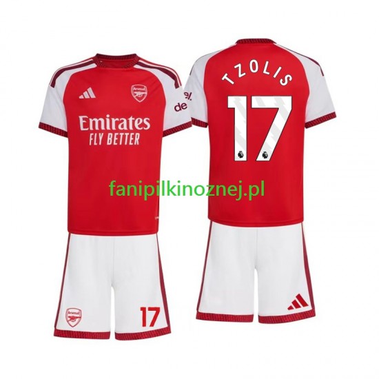 Koszulka Arsenal Christos Tzolis 17 2026-2027 Domowa Krótkie Rękawy ,Dziecięca Koszulka Arsenal Christos Tzolis 17 2026-2027 Domowa Krótkie Rękawy ,Dziecięca