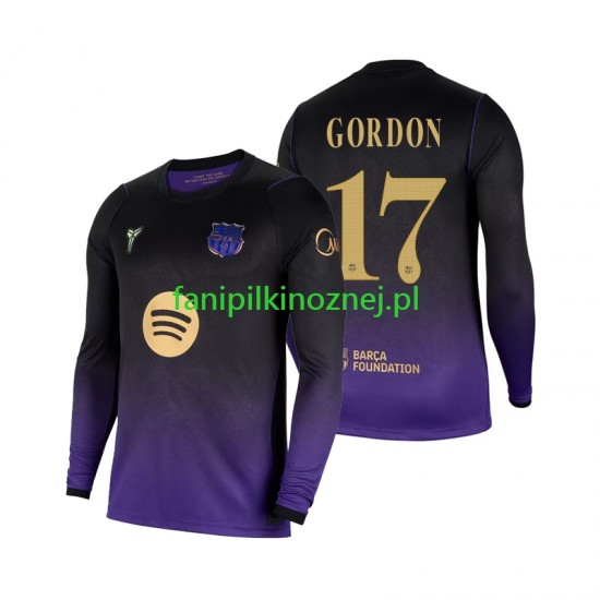 Koszulka FC Barcelona Anthony Gordon 17 2026-2027 Wyjazdowa Długie Rękawy ,Męska