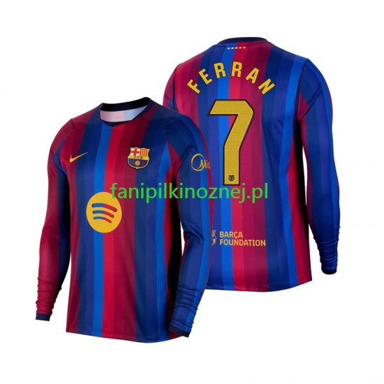 Koszulka FC Barcelona Ferran Torres 7 2026-2027 Domowa Długie Rękawy ,Męska