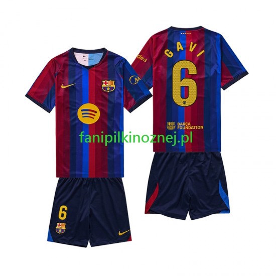 Koszulka FC Barcelona Gavi 6 2026-2027 Domowa Krótkie Rękawy ,Dziecięca