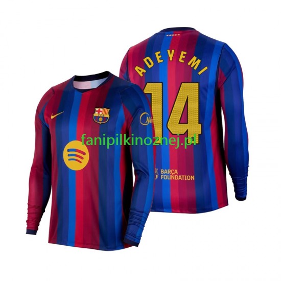Koszulka FC Barcelona Karim Adeyemi 14 2026-2027 Domowa Długie Rękawy ,Męska
