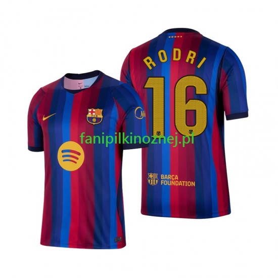 Koszulka FC Barcelona Rodri 16 2026-2027 Domowa Krótkie Rękawy ,Męska