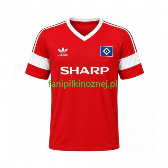 Koszulka Hamburger SV 1988 Retro Wyjazdowa Krótkie Rękawy ,Męska