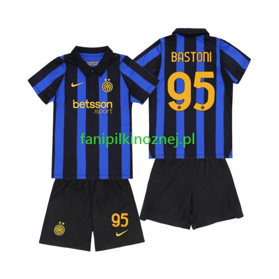 Koszulka Inter Mediolan Alessandro Bastoni 95 2026-2027 Domowa Krótkie Rękawy ,Dziecięca