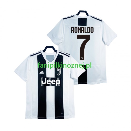 Koszulka Juventus Cristiano Ronaldo 2018 2019 Retro Domowa Krótkie Rękawy ,Męska