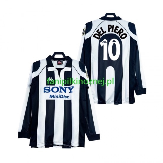 Koszulka Juventus DEL PIERO 10 1997 Retro 1998 Domowa Długie Rękawy ,Męska