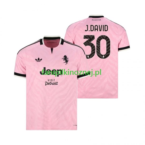 Koszulka Juventus Jonathan David 30 2026-2027 Wyjazdowa Krótkie Rękawy ,Męska