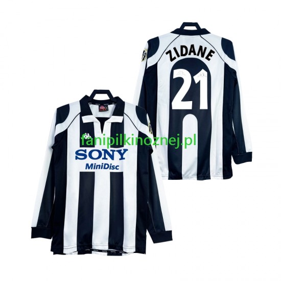 Koszulka Juventus ZIDANE 21 1997 Retro 1998 Domowa Długie Rękawy ,Męska