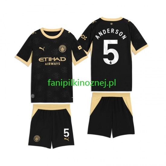 Koszulka Manchester City Elliot Anderson 5 2026-2027 Wyjazdowa Krótkie Rękawy ,Dziecięca