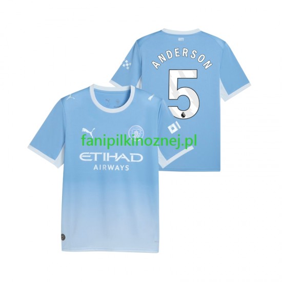 Koszulka Manchester City Elliot Anderson 5 2026-2027 Domowa Krótkie Rękawy ,Męska