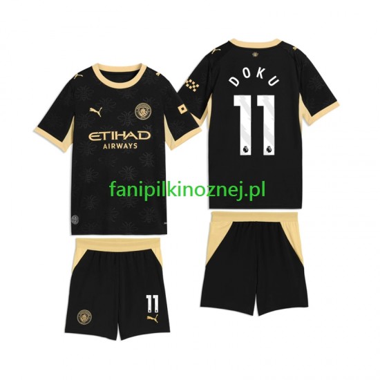 Koszulka Manchester City Jeremy Doku 11 2026-2027 Wyjazdowa Krótkie Rękawy ,Dziecięca