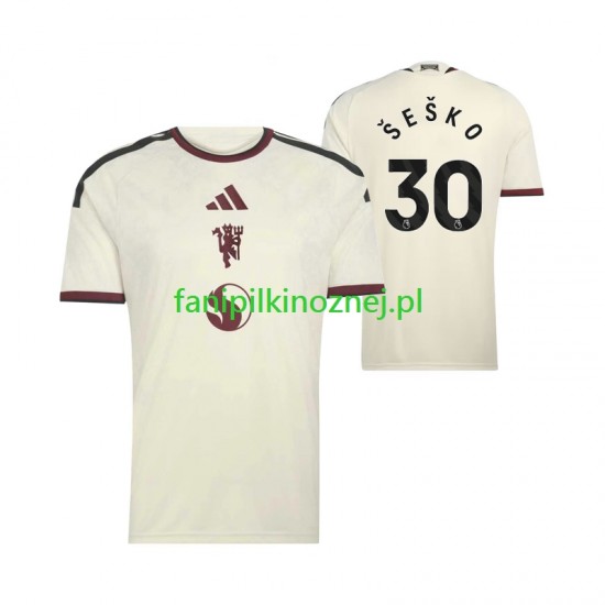 Koszulka Manchester United Benjamin Sesko 30 2026-2027 Trzeci Krótkie Rękawy ,Męska