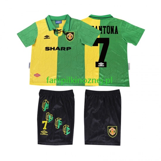 Koszulka Manchester United CANTONA 7 1992 Retro 1994 Trzeci Krótkie Rękawy ,Dziecięca