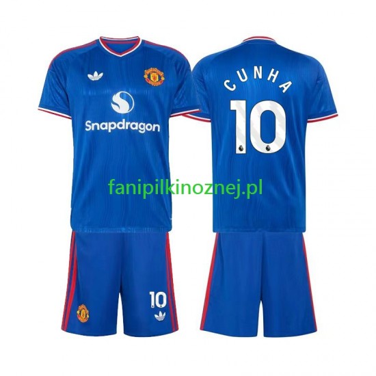 Koszulka Manchester United Matheus Cunha 10 2026-2027 Wyjazdowa Krótkie Rękawy ,Dziecięca