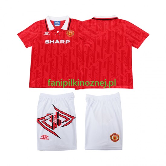 Koszulka Manchester United 1993 Retro 1994 Domowa Krótkie Rękawy ,Dziecięca