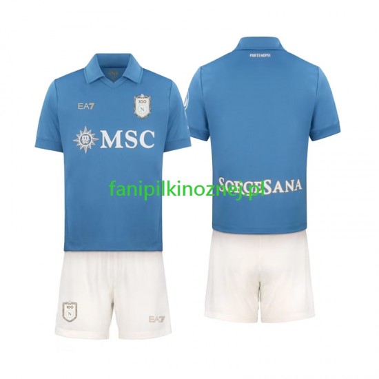 Koszulka Napoli 2026-2027 Domowa Krótkie Rękawy ,Dziecięca