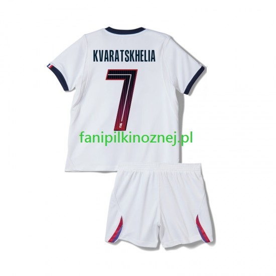 Koszulka Paris Saint-Germain Khvicha Kvaratskhelia 7 2026-2027 Wyjazdowa Krótkie Rękawy ,Dziecięca