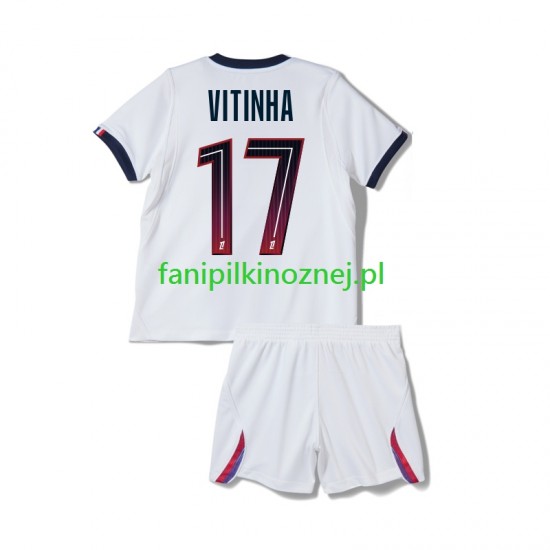 Koszulka Paris Saint-Germain Vitinha 17 2026-2027 Wyjazdowa Krótkie Rękawy ,Dziecięca