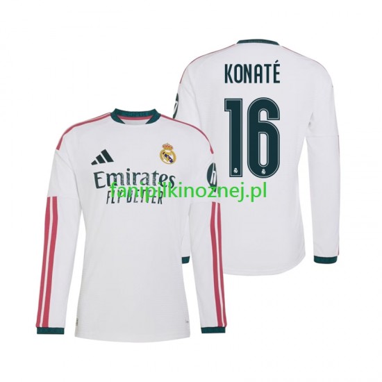 Koszulka Real Madryt Ibrahima Konate 16 2026-2027 Domowa Długie Rękawy ,Męska