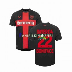 Koszulka Bayer 04 Leverkusen Victor Boniface 22 2023-2024 Domowa Krótkie Rękawy ,Męska