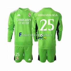 Koszulka Real Madryt Kepa Arrizabalaga 25 Bramkarska 2023-2024 Domowa Długie Rękawy ,Dziecięca