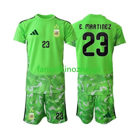 Koszulka Reprezentacji Argentyny Emiliano Martinez 23 Bramkarska Mistrzostwa Świata 2026 Trzeci Krótkie Rękawy ,Dziecięca