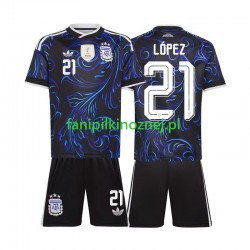 Koszulka Reprezentacji Argentyny Jose Manuel Lopez 21 Mistrzostwa Świata 2026 Wyjazdowa Krótkie Rękawy ,Dziecięca