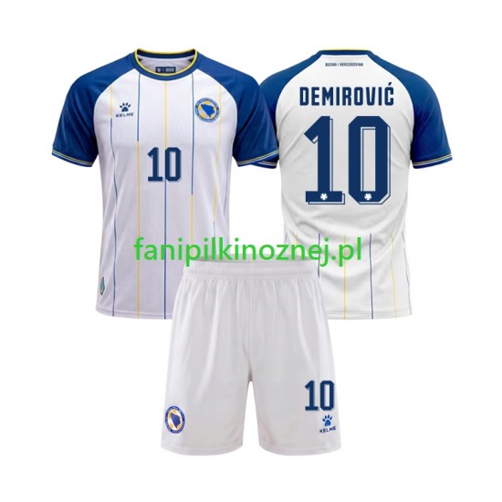 Koszulka Bosnia Herzegovina Ermedin Demirovic 10 Mistrzostwa Świata 2026 Wyjazdowa Krótkie Rękawy ,Dziecięca