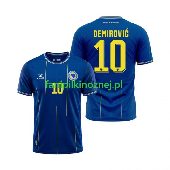 Koszulka Bosnia Herzegovina Ermedin Demirovic 10 Mistrzostwa Świata 2026 Domowa Krótkie Rękawy ,Męska Koszulka Bosnia Herzegovina Ermedin Demirovic 10 Mistrzostwa Świata 2026 Domowa Krótkie Rękawy ,Męska