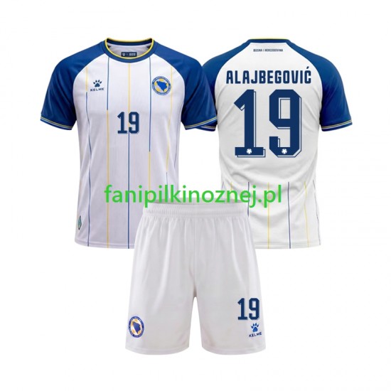 Koszulka Bosnia Herzegovina Kerim Alajbegovic 19 Mistrzostwa Świata 2026 Wyjazdowa Krótkie Rękawy ,Dziecięca