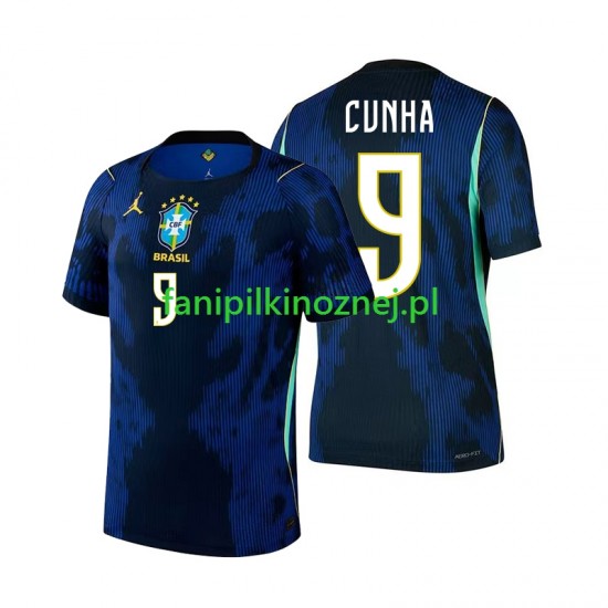 Koszulka Reprezentacji Brazylii Matheus Cunha 9 Mistrzostwa Świata 2026 Wyjazdowa Krótkie Rękawy ,Męska Koszulka Reprezentacji Brazylii Matheus Cunha 9 Mistrzostwa Świata 2026 Wyjazdowa Krótkie Rękawy ,Męska