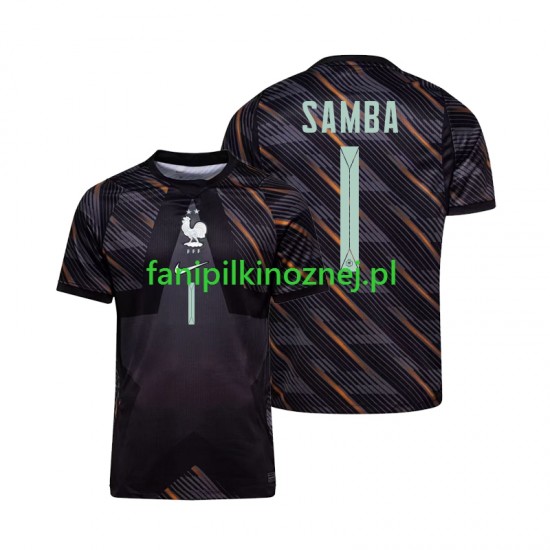 Koszulka Reprezentacji Francji Brice Samba 1 Bramkarska Mistrzostwa Świata 2026 Domowa Krótkie Rękawy ,Męska