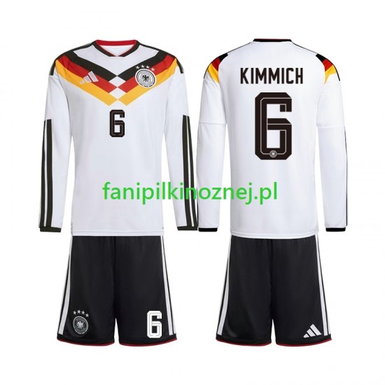 Koszulka Reprezentacji Niemiec Joshua Kimmich 6 Mistrzostwa Świata 2026 Domowa Długie Rękawy ,Dziecięca